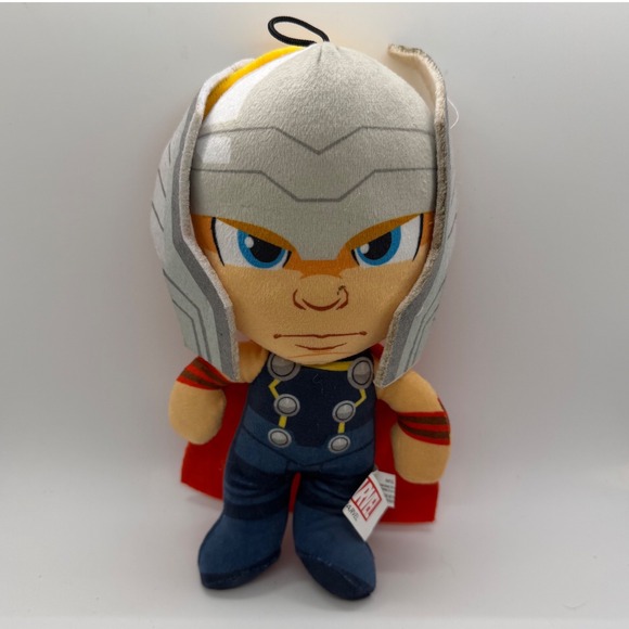 Marvel Other - Marvel Thor Chibi Plush Toy Stuffed Character Hero Red‎ Cape 7in Collector